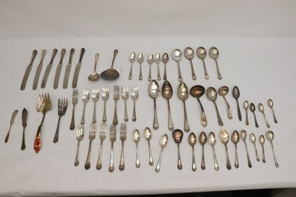 Lot of silverplate flatware