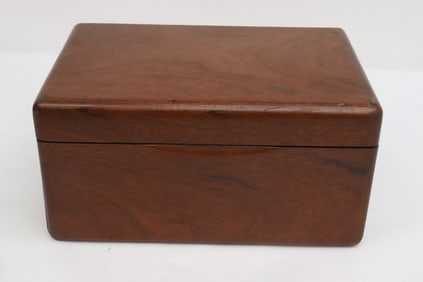 A wood storage box