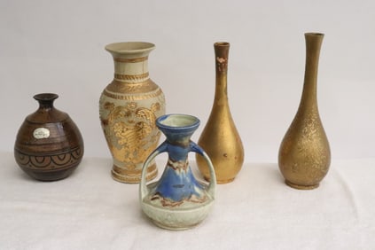 5 pieces Japanese porcelain/ pottery