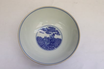 Chinese blue and white porcelain bowl