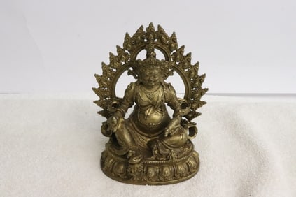 A bronze sculpture of deity