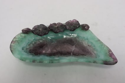 Chinese crystal carved brush wash