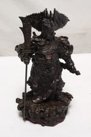 Fine Chinese bronze sculpture of warrior