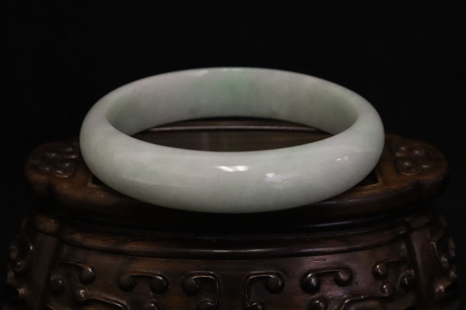 A jadeite bangle with GIA certificate