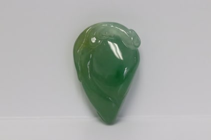 A jadeite carved ornament w/ GIA certificate