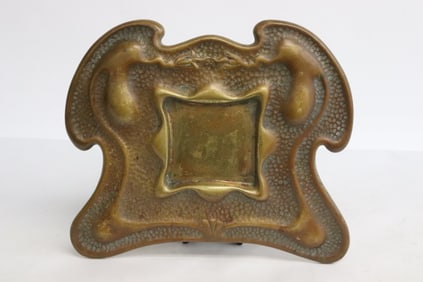Art nouveau gilt bronze ink stand
