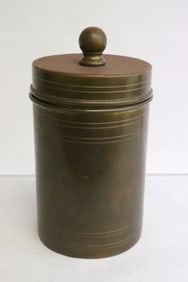 A rare Bradley and Hubbard copper tobacco jar