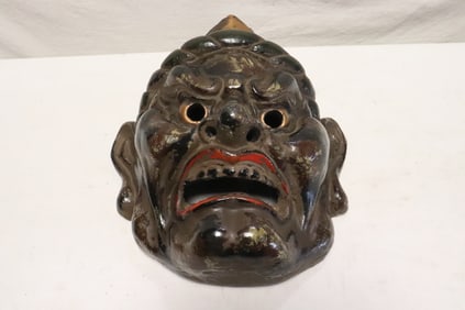 Antique Japanese oni mask