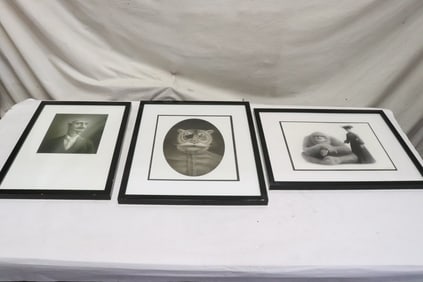 3 Travis Louie pencil signed & numbered etchings