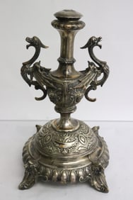 antique German S.P. on copper centerpiece by H. A. Jurst & co.