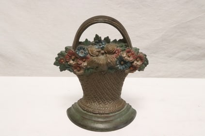 Very heavy Victorian cast iron door stop