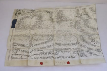 18th c. handwritten document on vellum, dated July 1785