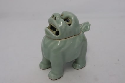 A rare early 19th century celadon censer