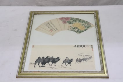 Framed 2 watercolor paintings