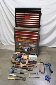 Tool chest with tools