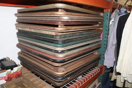 18 folding tables, condition varies