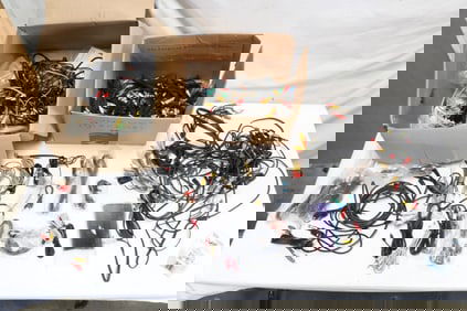 Large group of audio and video wires