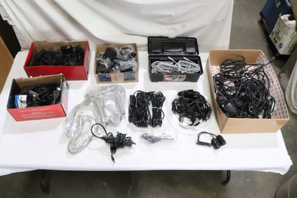Lot of computer power cord