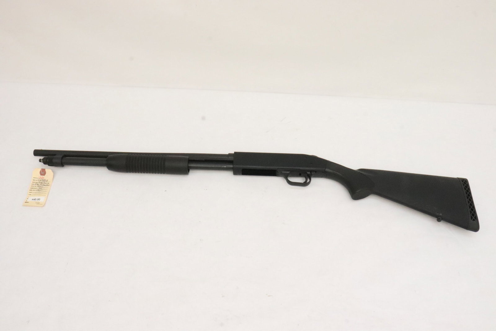 Mossberg, 500, 410 Bore, Pump action: Barrel length: 18.5", serial #: V1698818, condition as new, LOP is 14". California ok, no international shipping, California and out of state shipping to your local FFL. Buyer is responsible for check