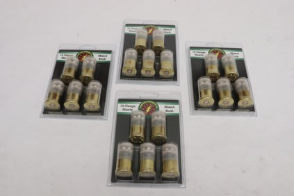 12GA Shorty mixed buck, 5/ box, total 4 boxes