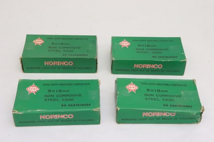 Norinco co., 9x18mm, 50/ box, total 4 boxes
