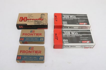 total 5 boxes ammo