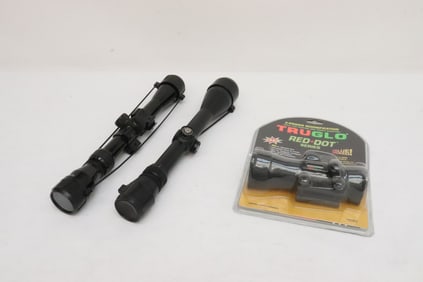 2 scoops, and a red dot sight