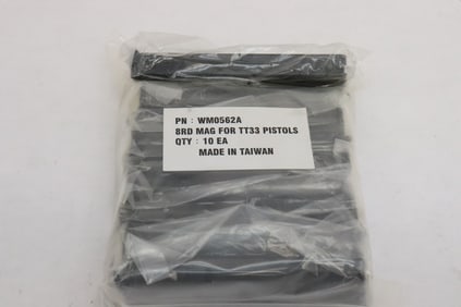 9 magazines; 8 RD Mag for TT 33 pistols