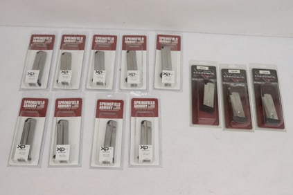 Lot of twelve 9mm 10RD magazines