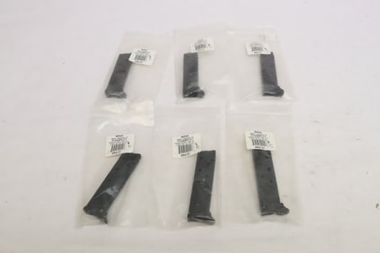 Six 0.380 7RD magazines