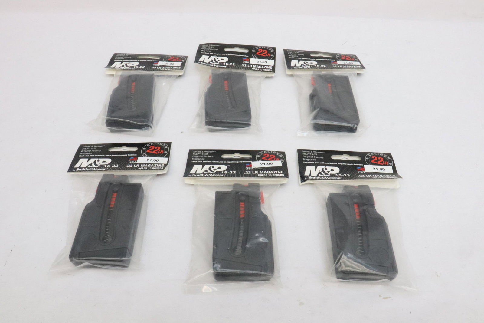 Six 0.22 LR 10RD magazines by Smith Wesson: Six 0.22 LR 10RD magazines by Smith Wesson