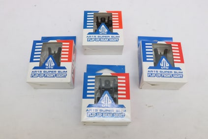 2 sets of AR-15 super-slim flip up front and rear sight by UTC