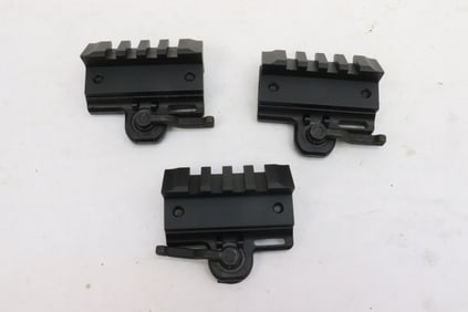 3 QD rail bases for Picatinny rail