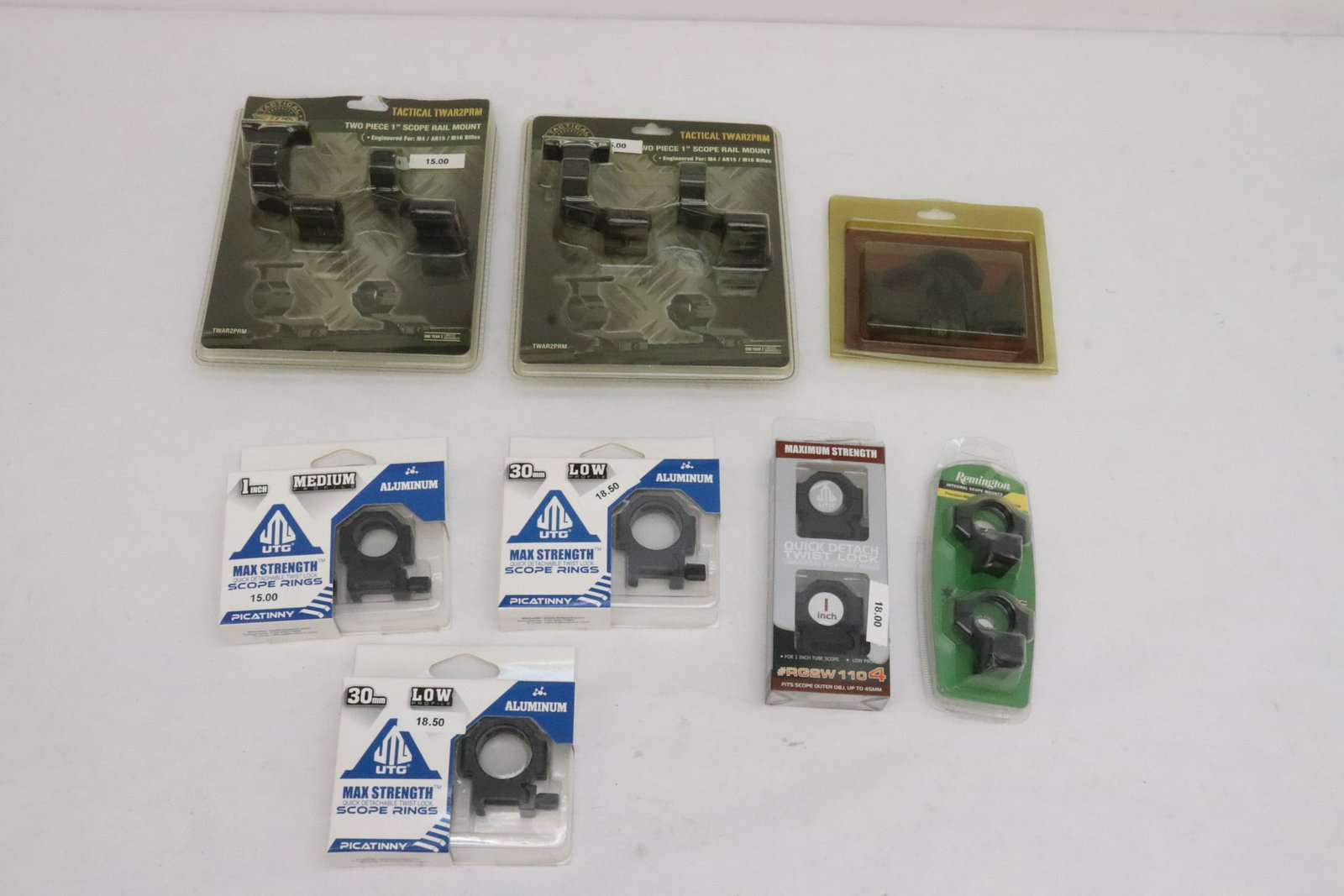 7 sets of scope mounting rings: 7 sets of scope mounting rings