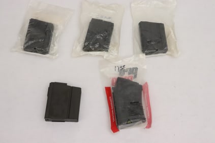 Five 7.62mm magazines