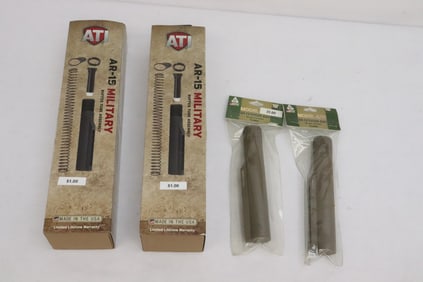2 AR-15 buffer tube assembly, and 2 model 4/15 6 position extension buffer tubes
