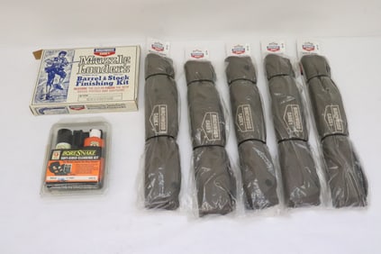 5 rifle casey, and 2 gun cleaning kits