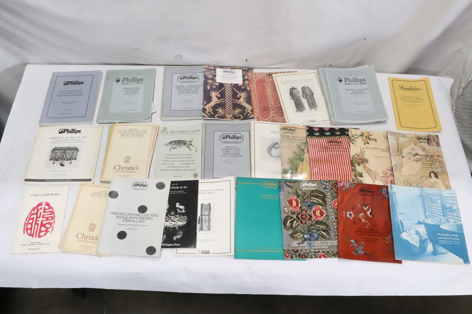 early auction catalogs from Phillips Auction house: Lot of early auction catalogs from Phillips Auction house