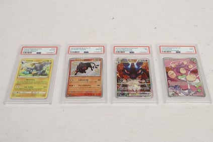 4 Pokemon cards