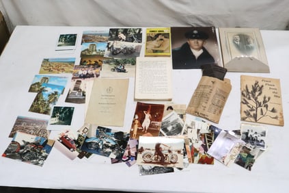 Lot of vintage photos, negatives, and pamphlets