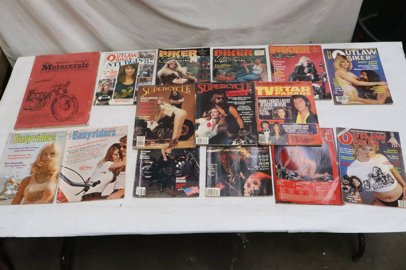 Lot of motorcycle magazines, & camping & touring guide (1 of 10)