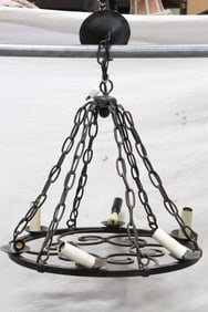 Victorian cast iron 6-light ceiling light