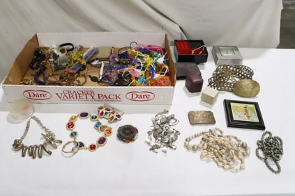 Large lot of costume jewelry