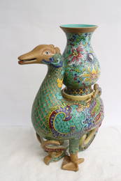 Beautiful Chinese famille rose censer