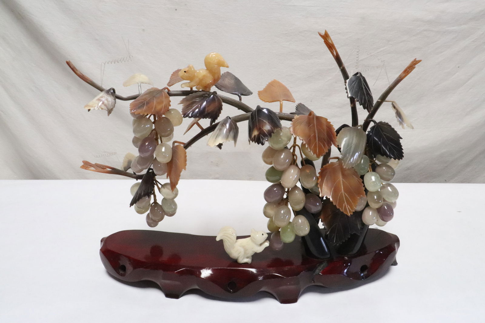 An agate fruit tree: An agate fruit tree, 14"H