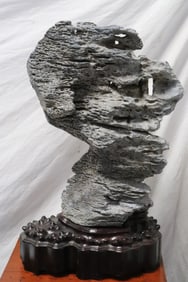 Fine Chinese scholar stone on stand