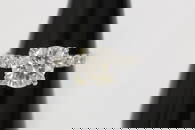 Art deco platinum diamond ring