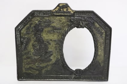 WWI picture frame, repair on bottlem