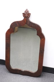 19th century empire mahogany framed wall mirror