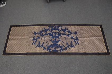 An important Chinese antique kesi panel